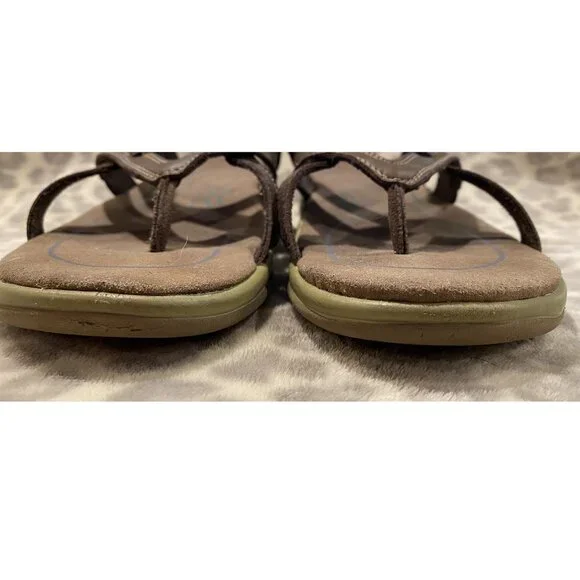 OrthoFeet Clio Women's Arch Support Comfort Sandal - Brown - Size 9 - Picture 12 of 13